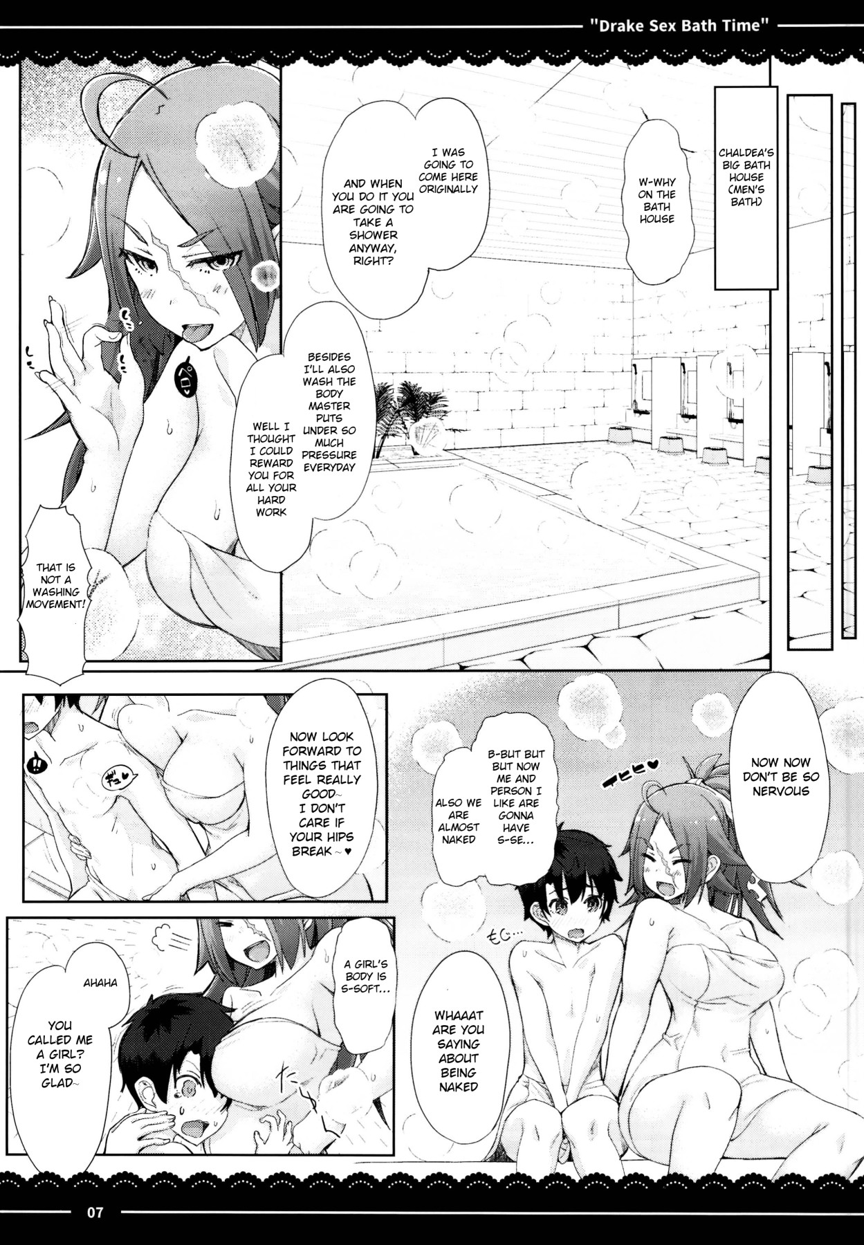 Hentai Manga Comic-Drake Sex Bath Time-Read-8